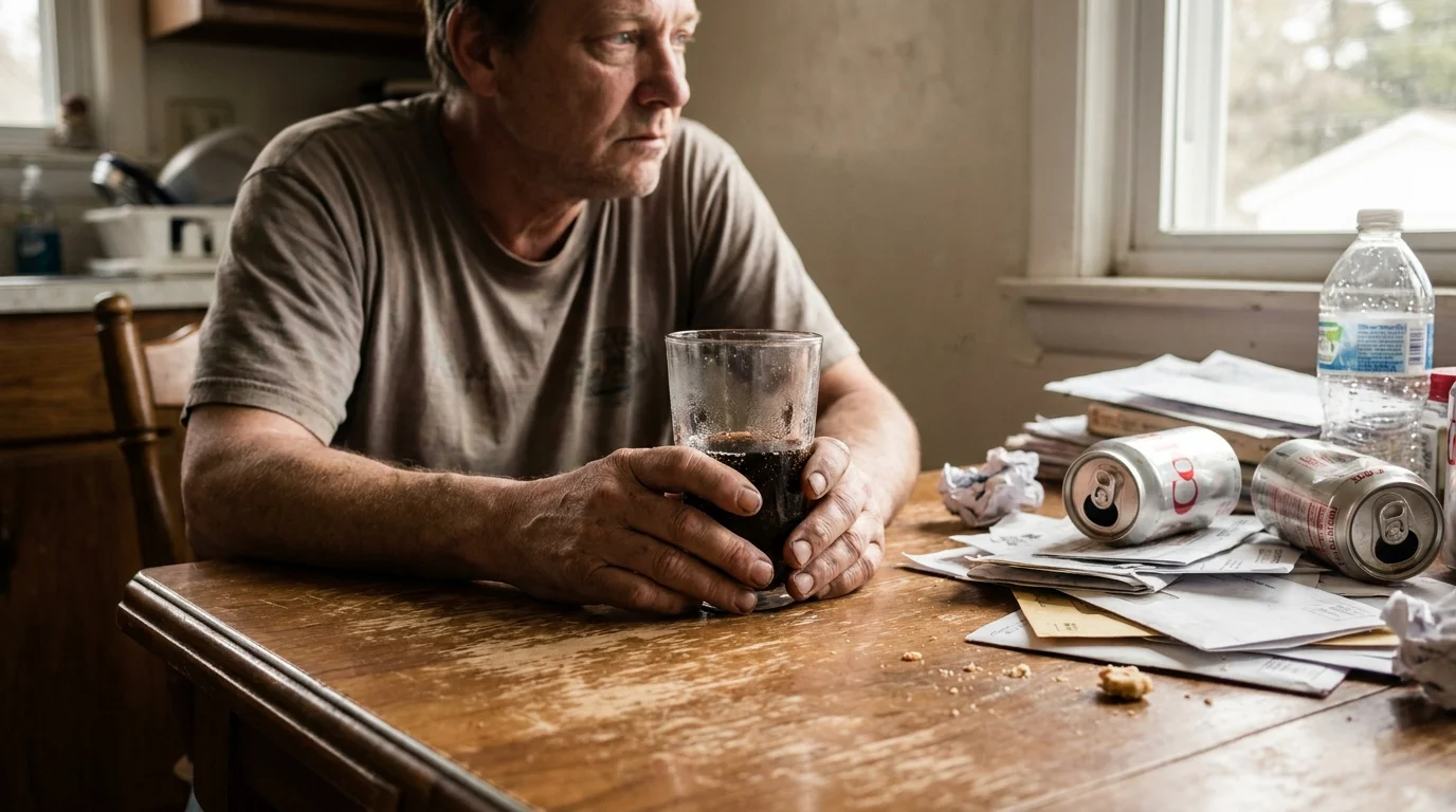 Editorial photograph illustrating: 1. Sugary Sodas and Carbonated Soft Drinks