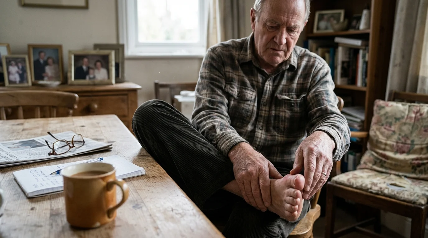 Editorial photograph illustrating: Understanding the Basics of Gout for Seniors