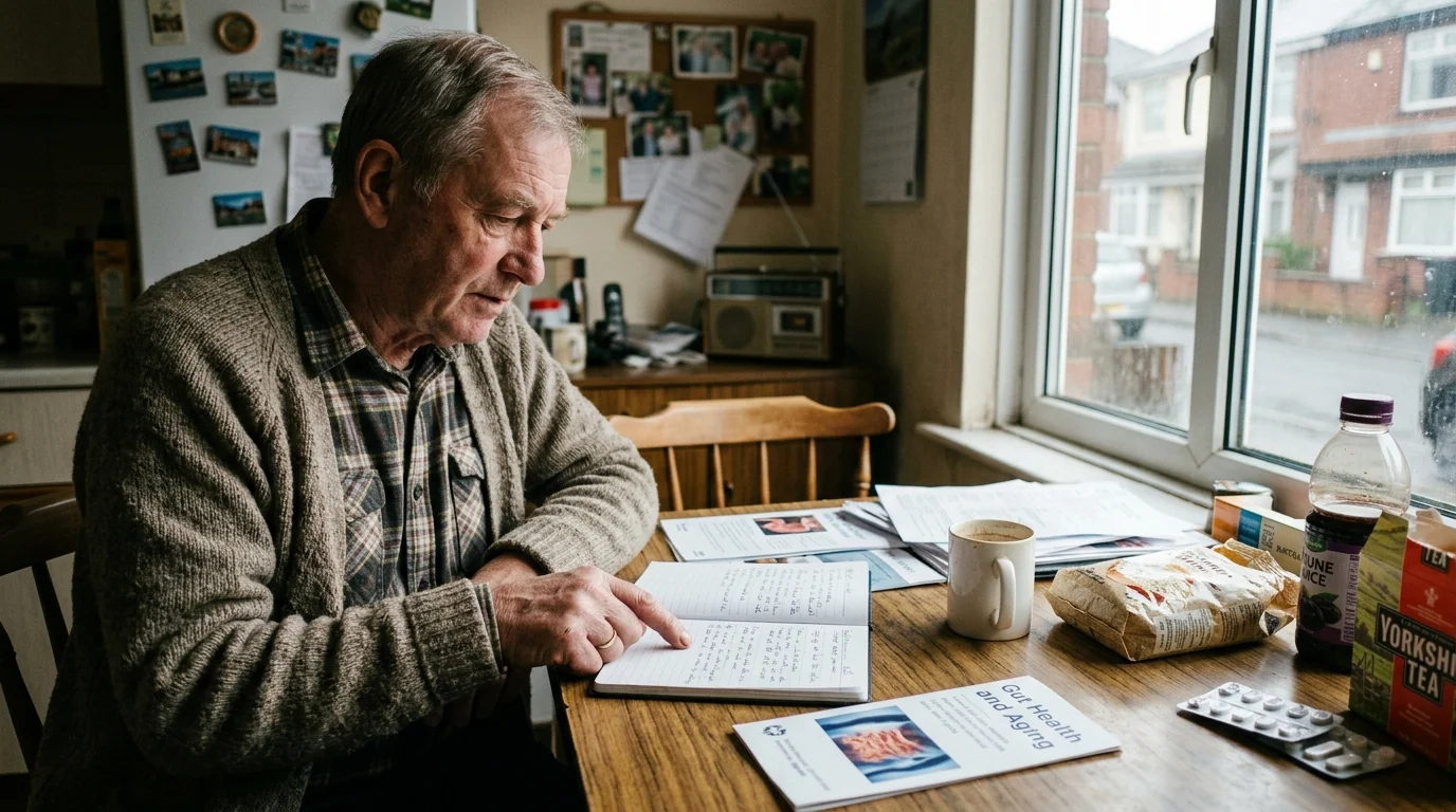 Editorial photograph illustrating: Understanding the Basics of Digestive Health After 60